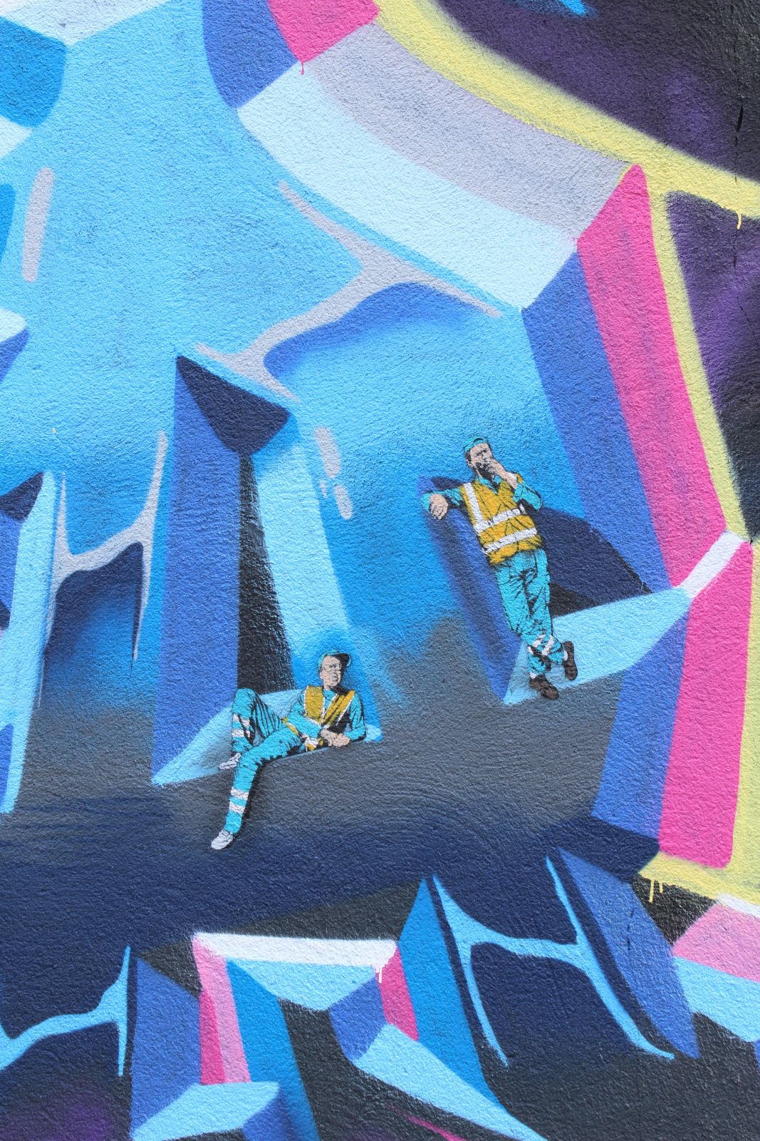 Jaune sur la fresque de Zuba