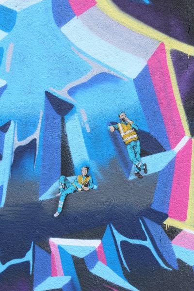 Jaune sur la fresque de Zuba